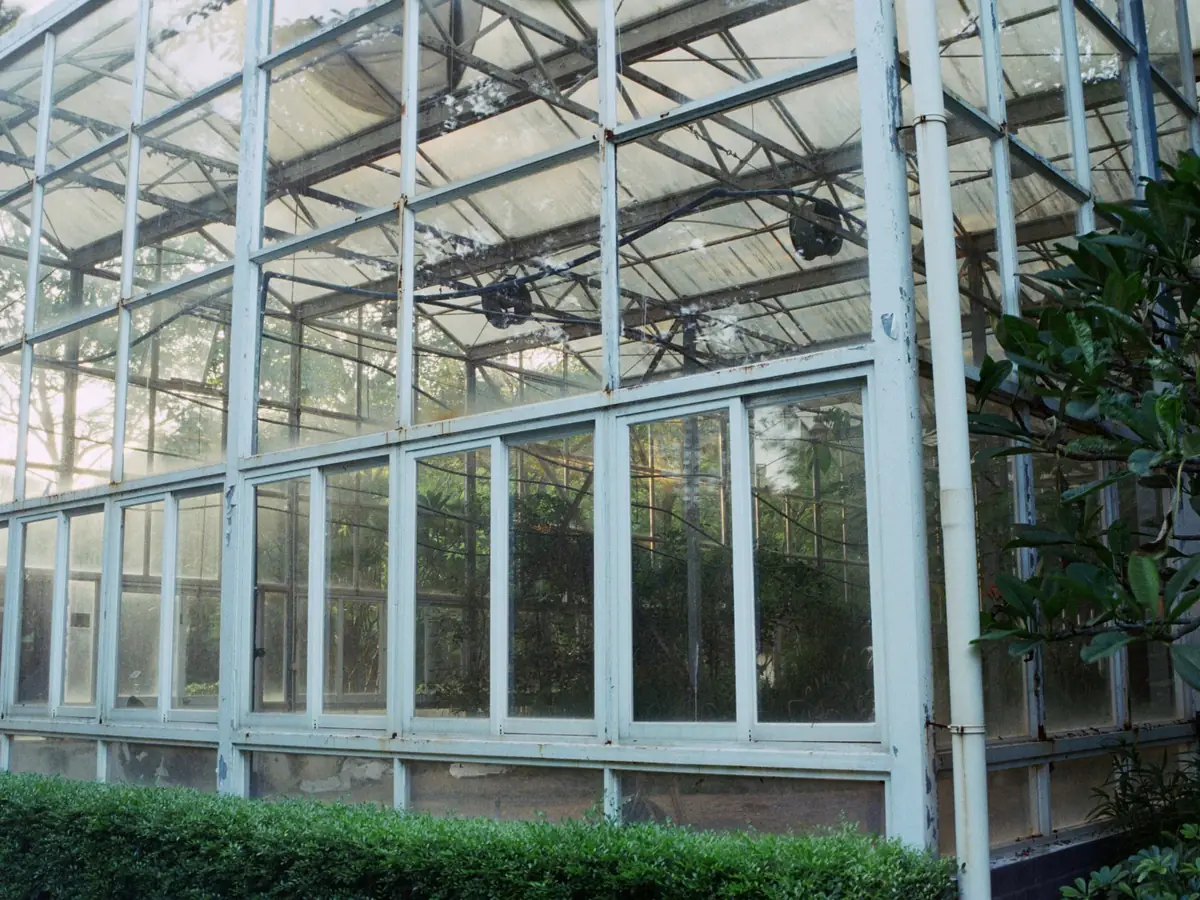 Glass conservatory exterior